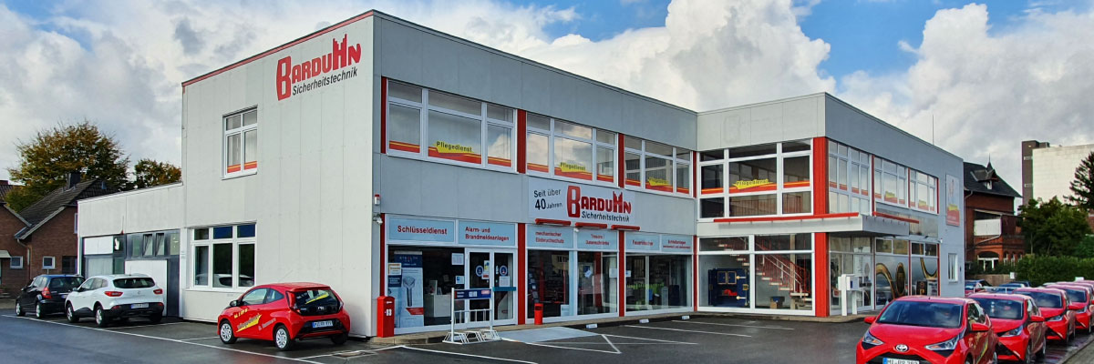 Firmengebäude von Barduhn Sicherheitstechnik in Minden